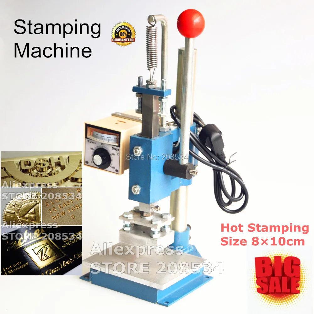 HOT FOIL STAMPING MACHINE FOR LEATHER WALLET BAG ,LETTER EMBOSSING MACHINE hot font stamping machine marking press