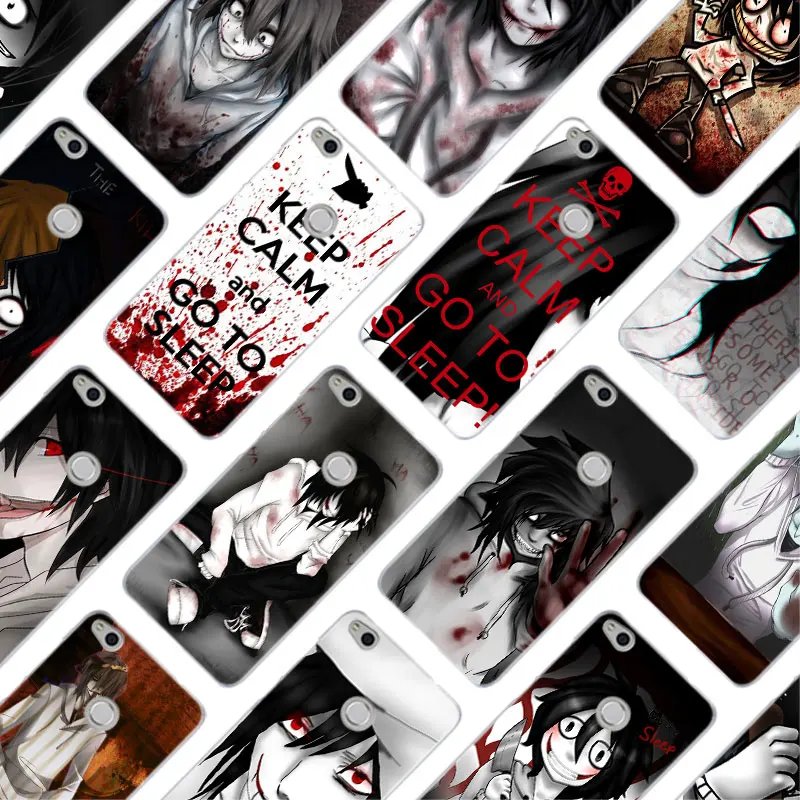 

MLLSE anime Jeff The Killer Fashion Hard Case Cover for Huawei NOVA 3 3i 4 Honor V20 8X 8A 7A Pro 7X 7C 7S 8 9 10 Lite Play Hot