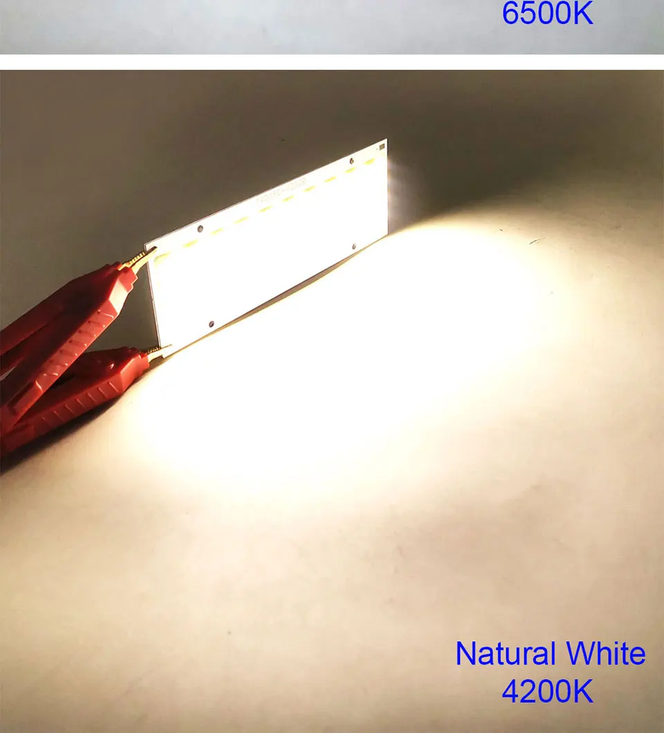 140x50mm LED Panel Light with Dimmer Warm Natural Cold White Dimmable 20W 12V DC COB LED Lamp for Indoor Lighting Car Bulbs DIY (10)