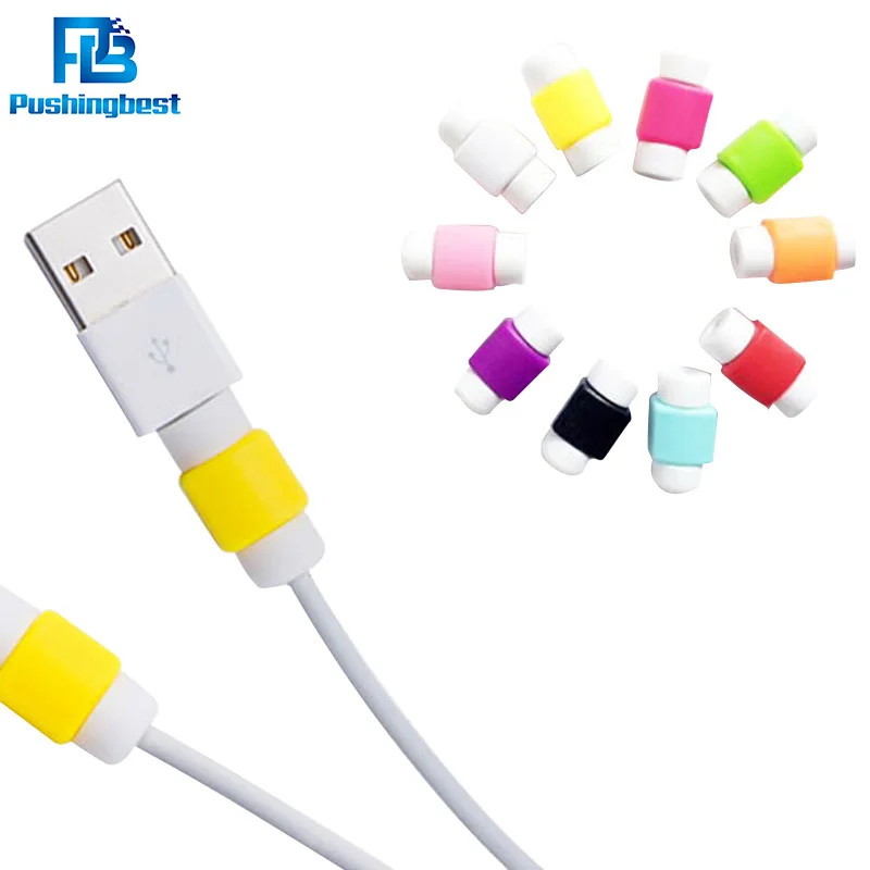 Pushingbest USB кабель протектор наушники шнур Силиконовый зарядный Защитная крышка