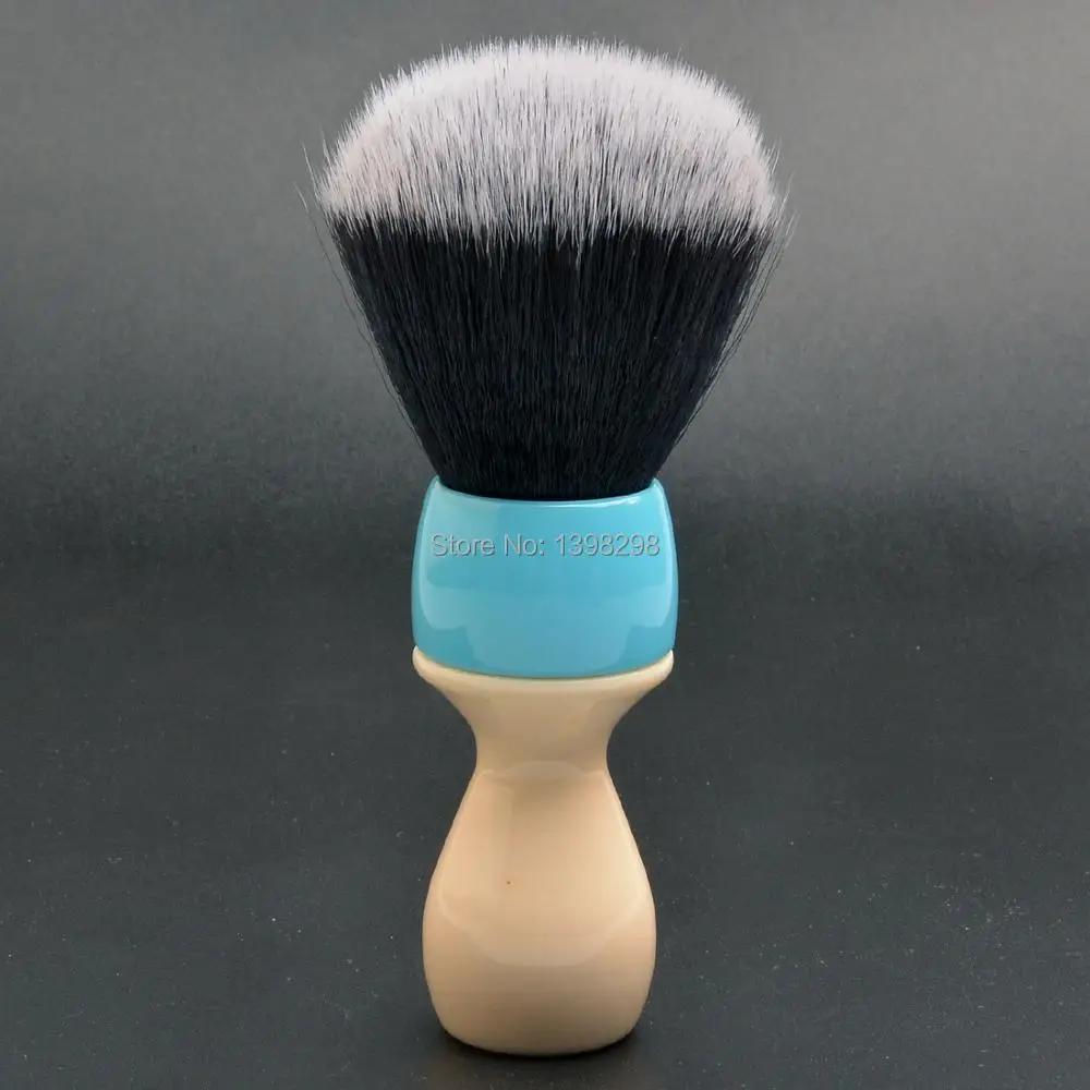 

CSB 24MM Ivory Blue Resin Handle with Black/White Synthetic Fibre Men Shave Brushes