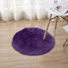 Gajjar шерсть имитация ковры из овчины с искусственным мехом нескользящие для спальни, ворсистый ковер коврики украсить ваш дом коврик для ног 19Jan 30