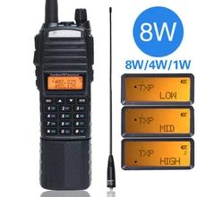 Baofeng UV-82 plus 8 Вт мощная 8 Вт портативная рация 3800 мАч портативная рация Двухдиапазонная 10 км дальность действия портативная pofeng UV82