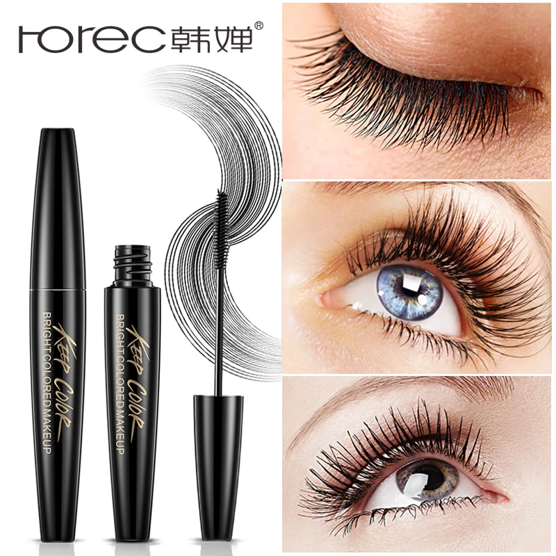 

ROREC Voluminous Original Lashes Mascara Carbon Black Eyelashes Extension Waterproof Long Fiber Lengthening Eye Makeup Brush
