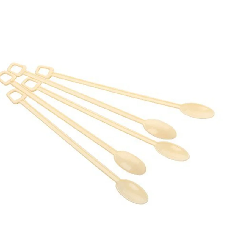 Omin Disposable White Plastic Coffee Stirrers, Tea Stirrer Spoon, Stir  Sticks, Bar Tool 5 Inch Pack of 100