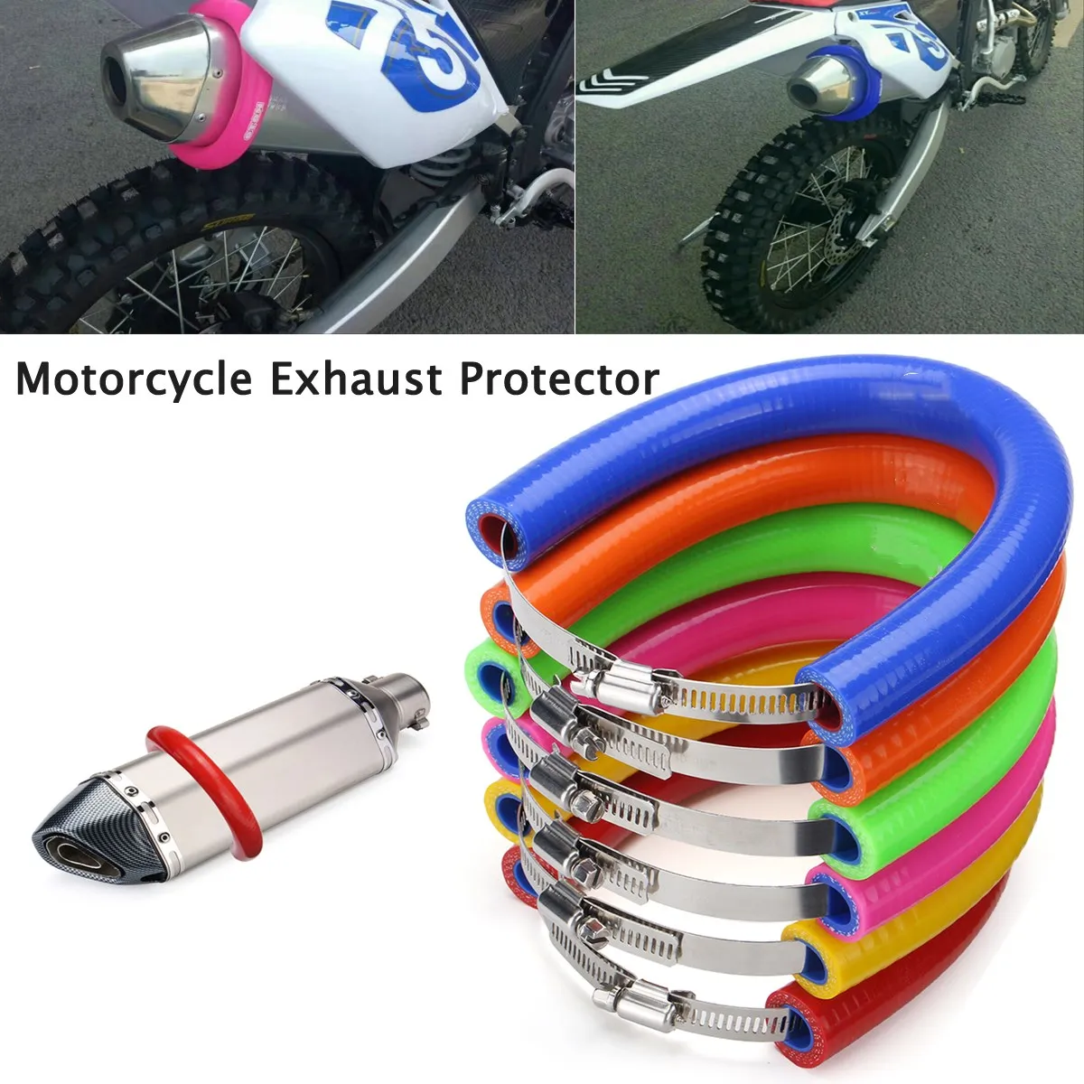 Universal Motorcycle Accessories Exhaust Protector Cover