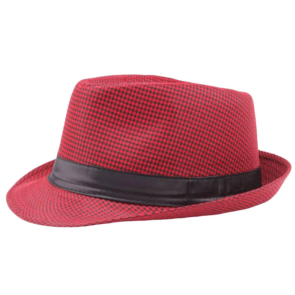 2018 Новая мода унисекс Мужская Гангстерская шляпа кепки пляжные Защита от солнца соломенная шляпа группа шляпа бесплатная доставка # A