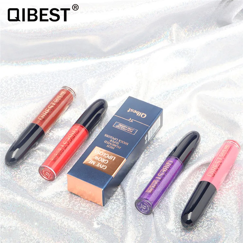 Qibest 18 цветов s Увлажняющий блеск для губ яркий цвет желе долговечная жидкая
