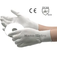 3 пары Антистатические белые перчатки. Разные размеры