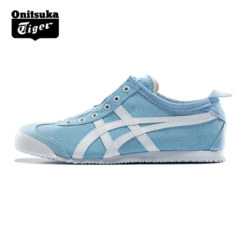 ONITSUKA TIGER Blauw en Wit Vrouwen Canvas Instappers Lage Niveau Licht  Schoenen Ademend Straat Sneakers Lui Badminton schoenen|Badminton Schoenen|  - AliExpress