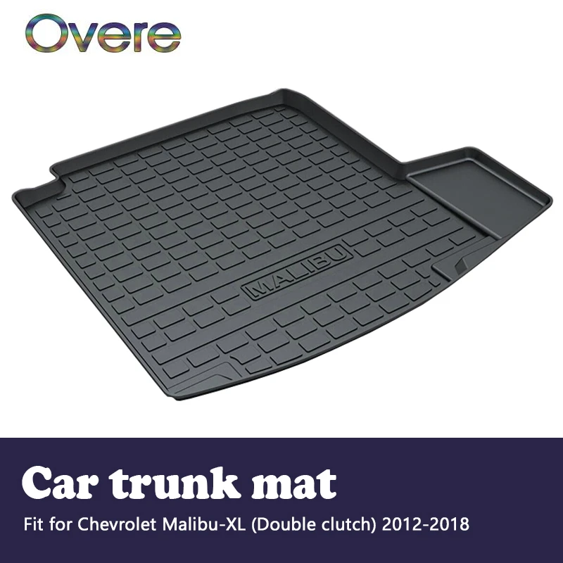 

Overe 1Set Car rear trunk mat For Chevrolet Malibu XL Double clutch 2012 2013 2014 2015 2016 2017 2018 Anti-slip mat Accessories