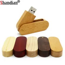 Shandian рекламная USB 2,0 деревянная бамбуковая USB флеш-накопитель ручка драйвер деревянная Флешка 4 ГБ 8 ГБ 16 ГБ 32 ГБ 64 ГБ USB индивидуальный логотип