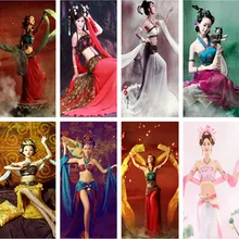 Dunhuang Feitian летающая фея Hanfu костюм Сексуальная Одежда для танцев Китайский древний сексуальный костюм hanfu одежда для феи наряд