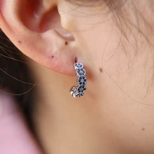 Счастливый подарок для девочки Злой Глаз связанный круг дизайн 3 цвета микро проложить модное украшение из фианита новые сглаза дизайнерские серьги