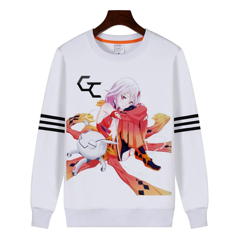 Толстовка с короной Guilty толстовка капюшоном Crown inori Yuzuriha OUMA SHU тонким ворсом и