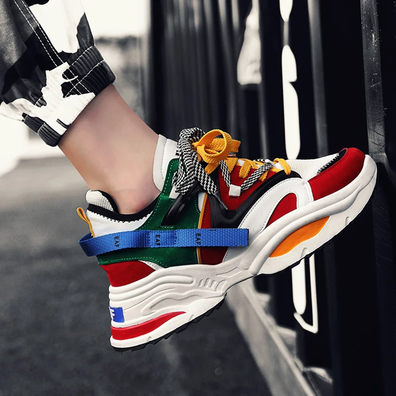 

Fashion Vintage Men Sneakers Light breathable Men Casual shoes zapatillas hombre tenis masculino West Mesh Male shoes 01B