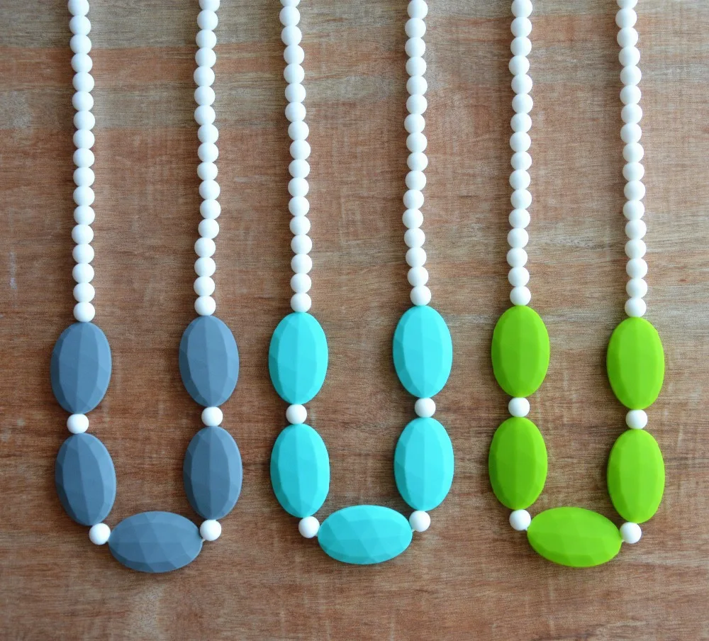 BPA Free Silicon Baby Teething necklace Safe necklace for baby Nursing