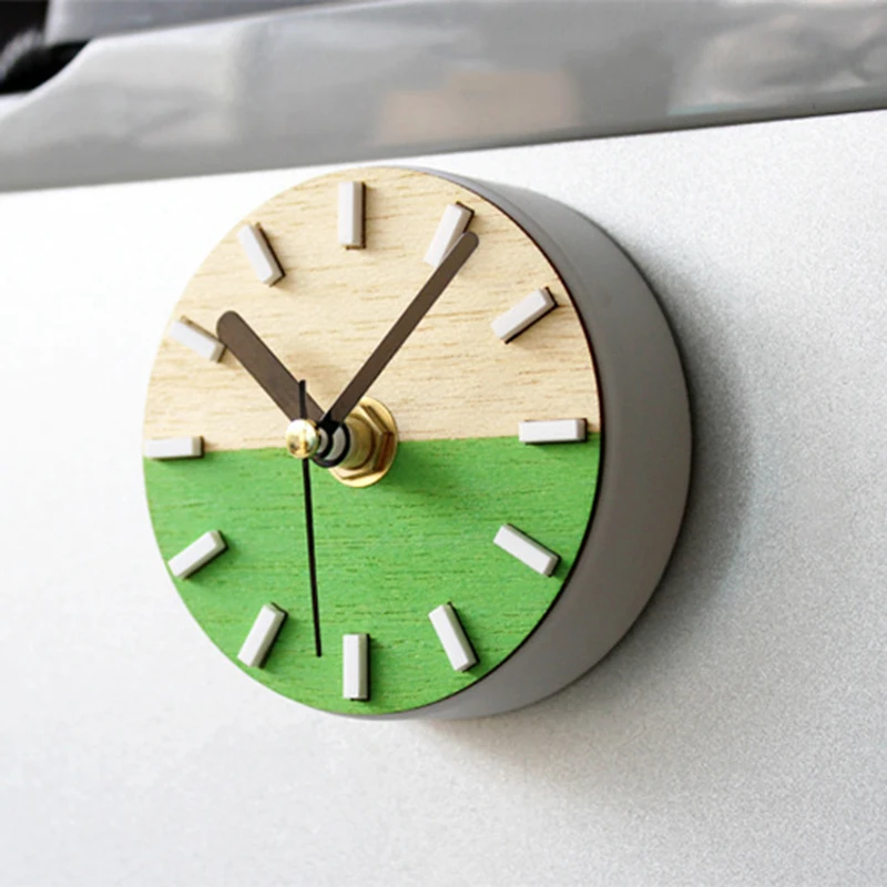 MINI Sticker Wall Clock Creative Fridge Clock Fresh Color
