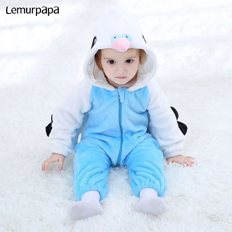 Детская одежда с героями мультфильмов для мальчиков и девочек Kigurumis Kawaii, милый комбинезон с животными, зимний теплый комбинезон хорошего качества, костюм на молнии с капюшоном