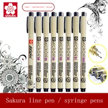 Sakura Pigma Micron Neelde мягкая кисть Ручка для рисования Мультяшные арочные Чернила Канцелярские принадлежности анимация художественные принадлежности