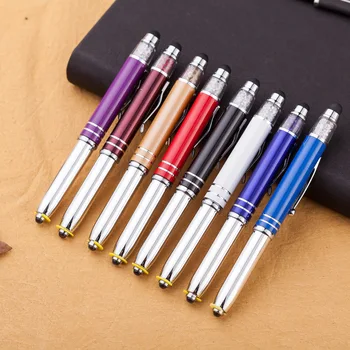 

3 in 1 Multifunction LED Light Point Pen Touch Screen Pens Metal Capacitive Stylus Pen For Smart Phone Tablet For iPad iPhone