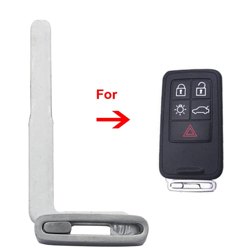 

5 Button New Replacement Uncut Key Blade Smart Remote Key Blank Small Key Fob for Volvo S40 S60 S80 XC 60 70 90
