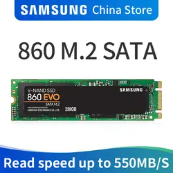 SAMSUNG SSD 860 EVO M.2 2280 SATA 1 ТБ 500 GB 250 GB Внутренний твердотельный жесткий диск HDD M2 ноутбуков настольных ПК MLC PCLe M.2