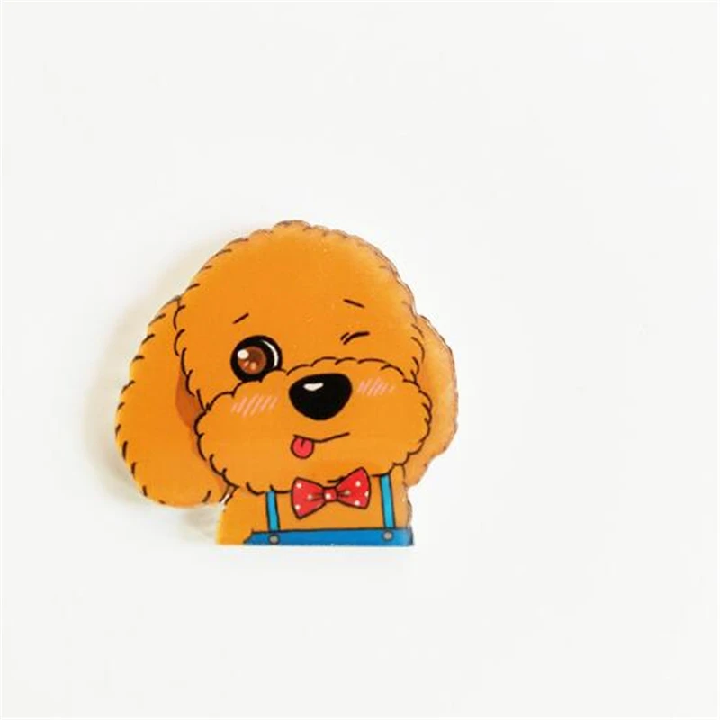 Maxsin 10 шт. милые собаки Тедди Хаски супер милые собаки акриловые Значки на рюкзак булавка, бейдж, украшение значки для сумок