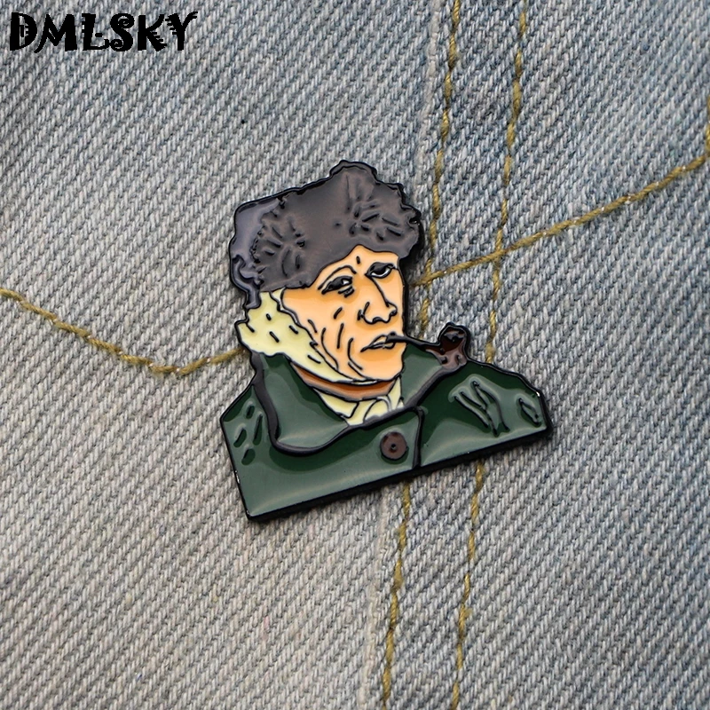 DMLSKY Ван Гог курительная булавка для косплея металлическая брошь Модный