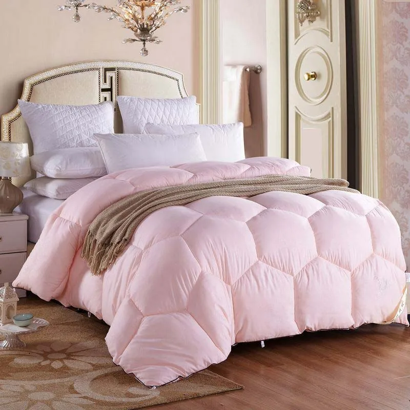 

Chpermore 100% White Superfine fiber Duvets Winter Quilt High Quality Comforters Goose/Duck Down King Queen Twin Full
