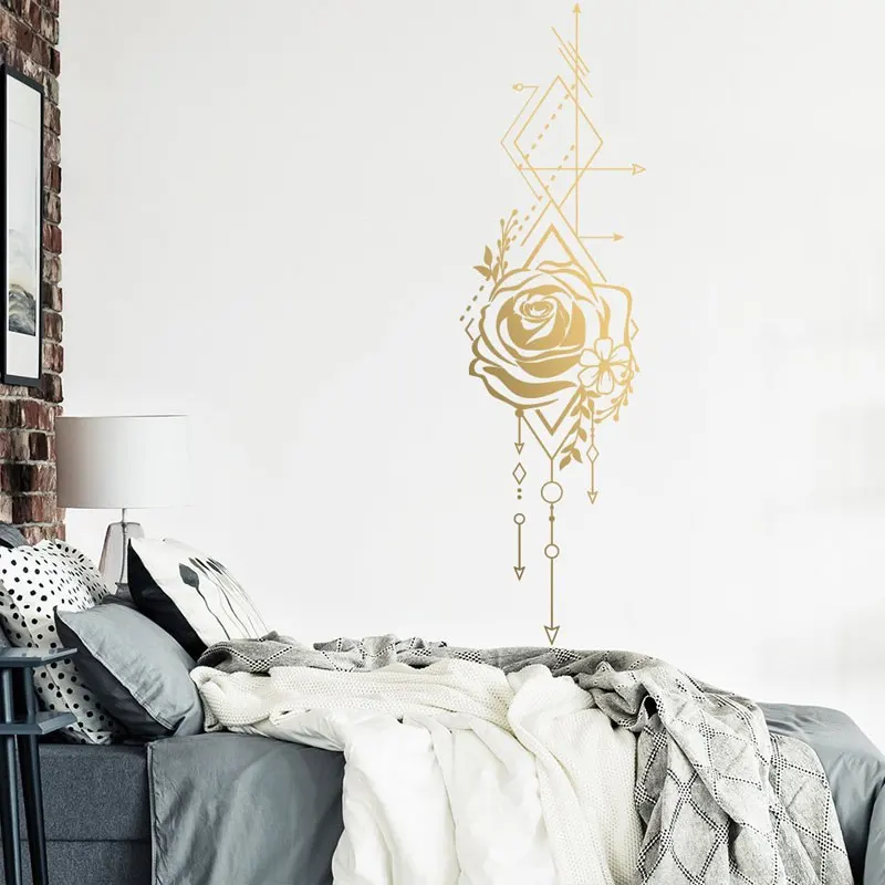 

Geometry Arrow Rose Wall Sticker for Living Room Art Decoration for Home Vinyl Wall Decals Bedroom Poster Stickers Murals SA09