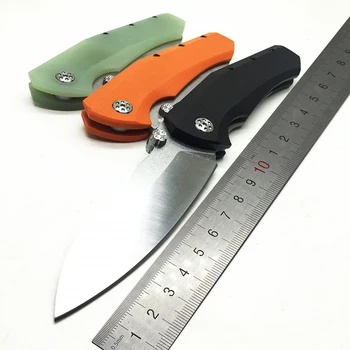 

ZZSQ Tactical Folding ZT Knife D2 Blade Ball bearing System G10 Handle hunting Camping Survival Knives outdoor EDC Tools ZT0850