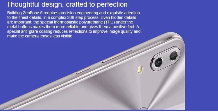 ASUS ZENFONE 5 ZE620KL 4GB RAM 64GB ROM Qualcomm Snapdragon 636 1.8GHz Octa Core 6.2 Inch IPS 2.5D Corning Gorilla Glass FHD+ Full Screen Dual Camera Android 8.0 4G LTE Smartphone