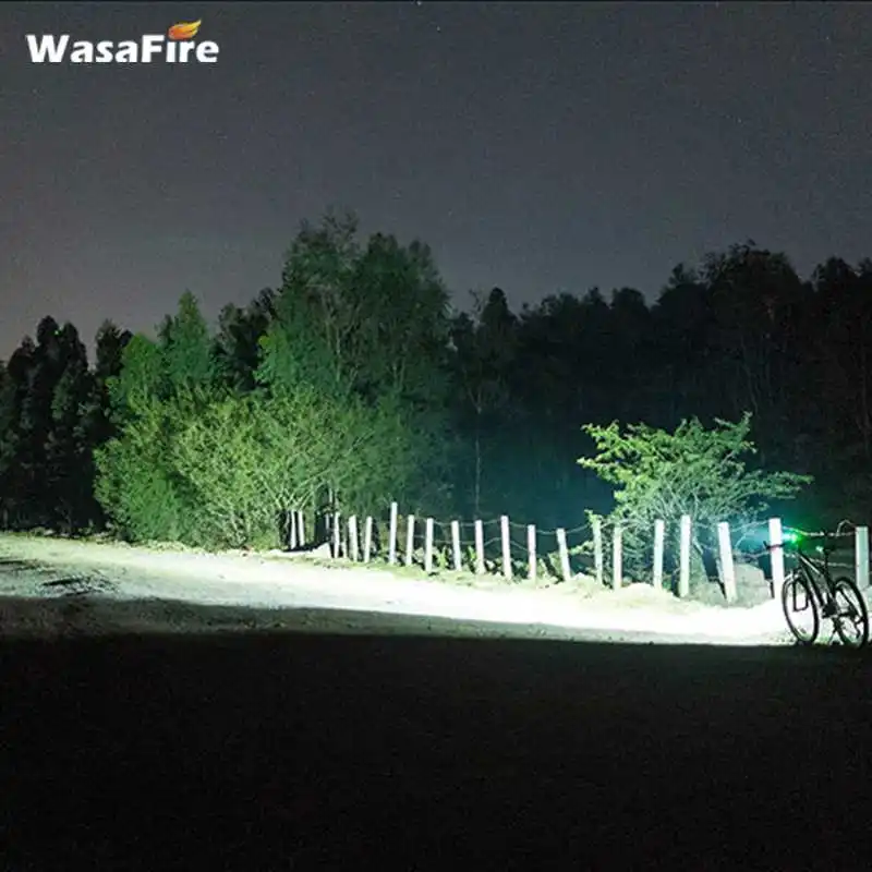 WasaFire 10000lm 6 * XM L T6 светодиодный светильник налобный фонарь велосипедный передний