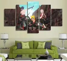 5 Panels Wall Art 5 Panels Wall Art font b Anime b font Naruto Uzumaki Sakura