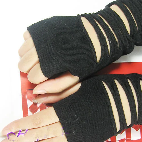 Черные сексуальные сетчатые длинные перчатки в готическом стиле|party accessories|gloves