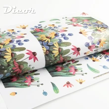 DICOR Beautiful Lavender Wall Sticker Flowers Colorful Home Decor DIY Removable For Kitchen Livingroom Bedroom QTM523-4 DICOR Beautiful Lavender Wall Sticker Flowers Colorful Home Decor DIY Removable For Kitchen Livingroom Bedroom QTM523-4
