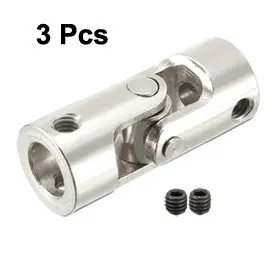 

Uxcell 3PCS L35XD14 6mm to 8mm Inner Dia 1 Section Rotatable Universal Steering Stainless Steel Shaft U Joint Coupler DIY Toy