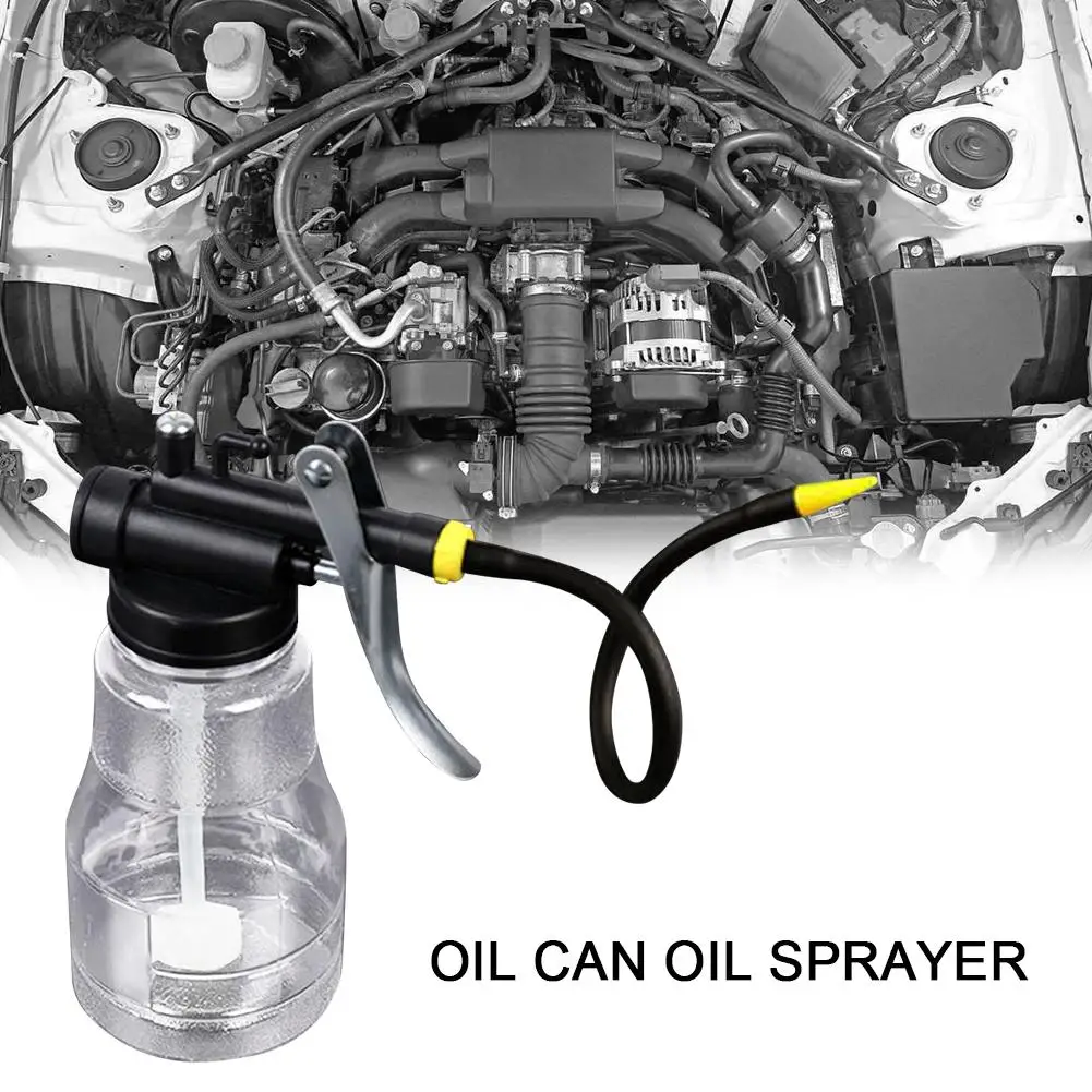 

250ML 250ml Transparent High Pressure Pump Oiler Lubricating Oil Plastic Machine Oiler Grease Flex Gun Car Accessories
