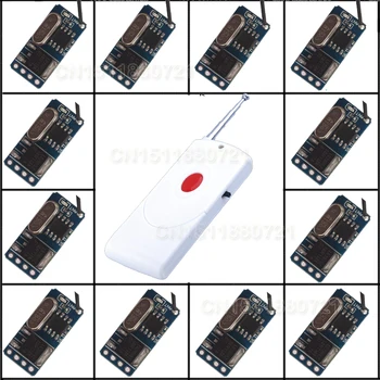 

No Sound Silent Mini Receiver LED Light Lamp Micro Remote Controller 3v 3.7v 4.5v 5v 6v 7.4v 9v 12v Small Receiver Transmitter