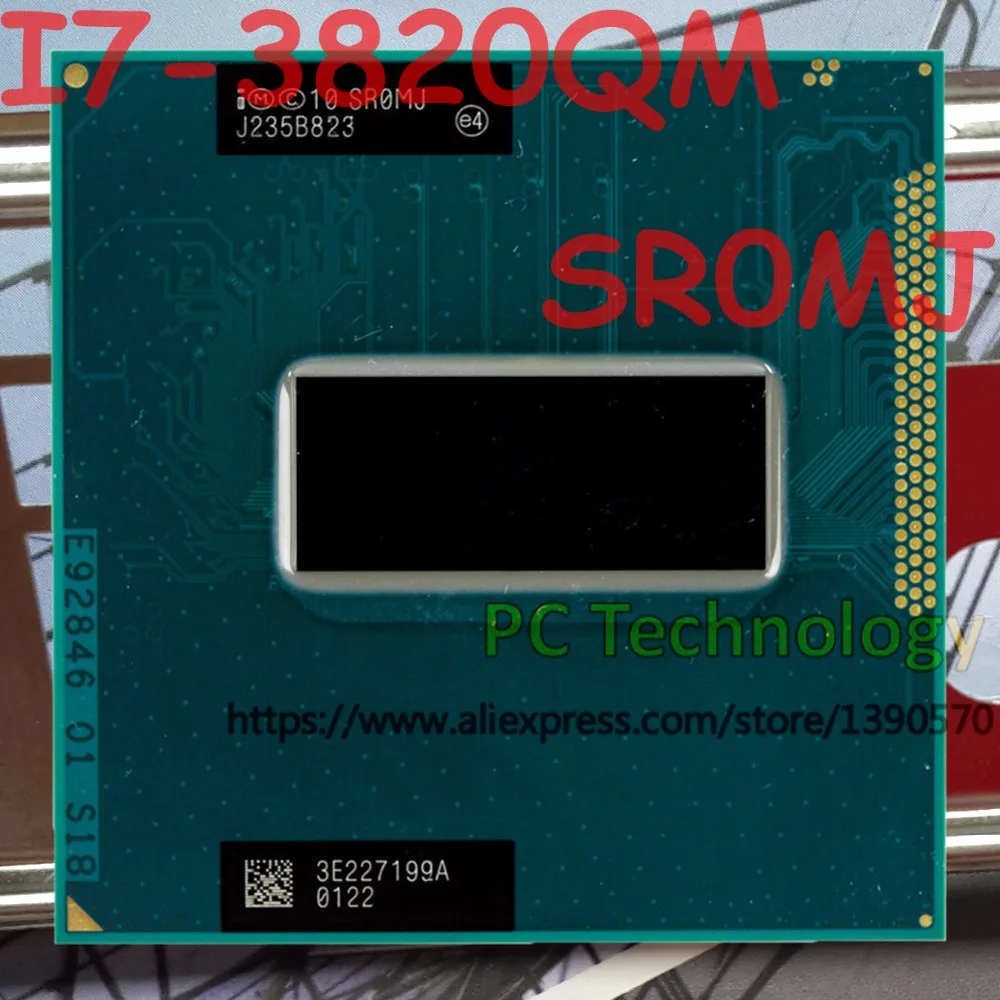 Оригинальный процессор Intel Core I7-3820QM SR0MJ I7 3820QM 2 7 ГГц-3 ГГц L3 = 8 Мб четырехъядерный