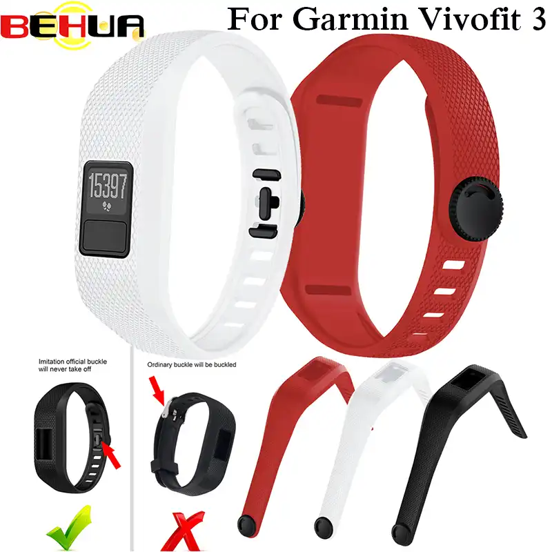Watch Band For Garmin Vivofit 3 Soft Silicone Replacement Wrist Watch Band Strap Accessory Wristbands For Garmin Vivofit3 Band Smart Accessories Aliexpress