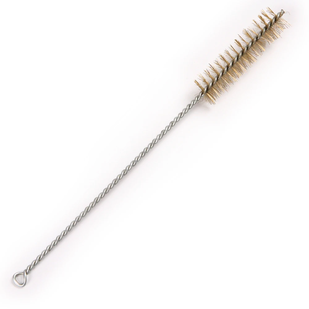 

Diameter 20mm Brass Wire Brush with Metal Loop Easy Handle Cleaning Brush Hand Tool for Pipe Tube Cylinder Bores Use