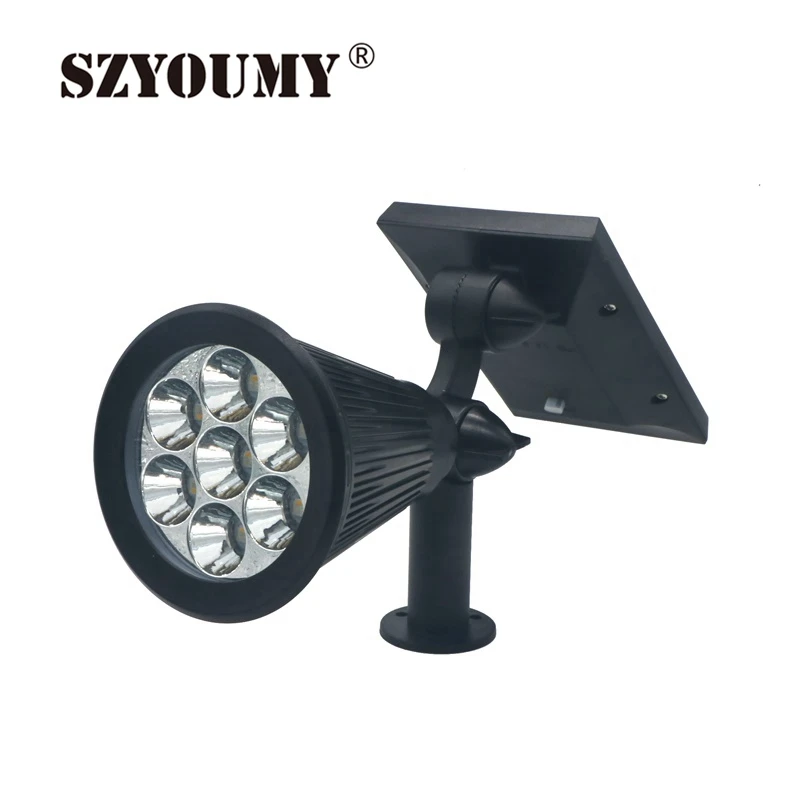 SZYOUMY 7 светодиодное Наружное освещение Солнечный Прожектор RGB 2 режима