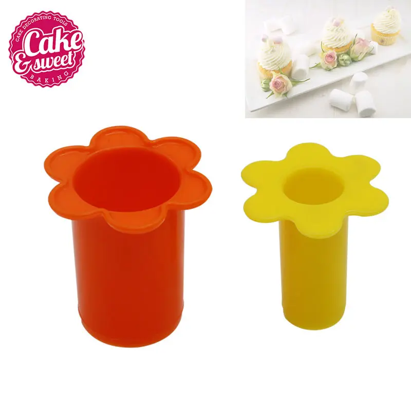 2Pcs set Eco Friendly Cake Tools Cupcake Plunger Cutter Creative DIY Cake Corer Decorating