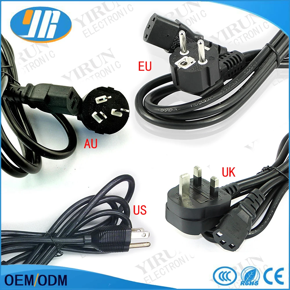 Buy 1pcs 1.9M Arcade Game Power Cord 3 Prong