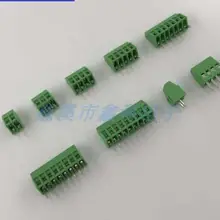 50 шт. винт типа PCB клеммный блок XK128-3.5MM клеммный блок зеленый Минимальный клеммный блок мини