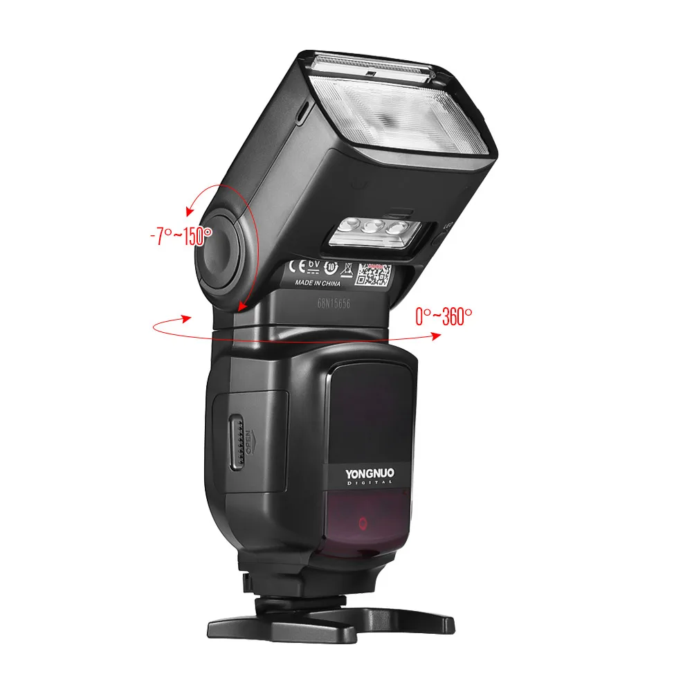 Светодиодная лампа для видеосъемки YONGNUO YN968N Вспышка Speedlite для Canon Nikon DSLR совместим с YN622N YN560 Беспроводной ttl Speedlite 1/8000 с светодиодный свет