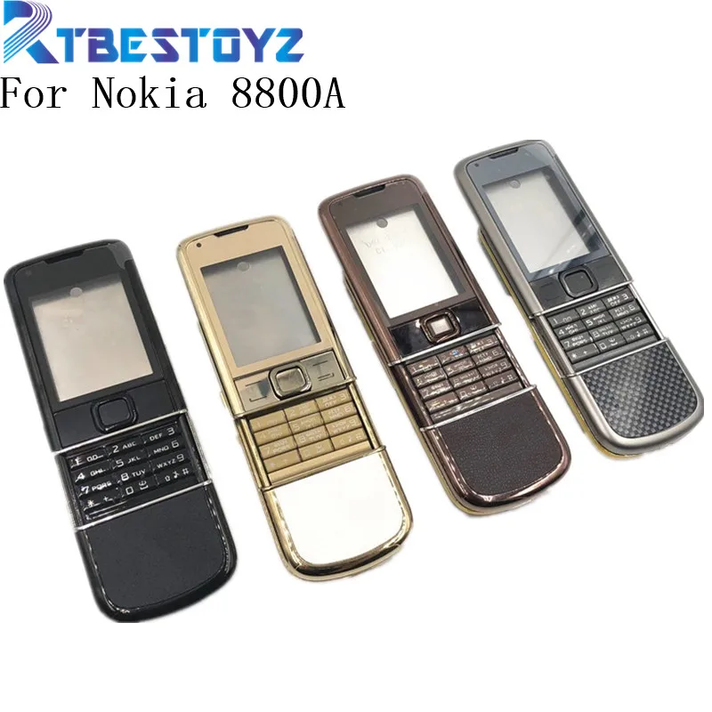 Preise RTBESTOYZ Hinten 8800A Volle Gehäuse Für Nokia 8800 Arte 8800a Front Mittleren Frame Batterie Zurück Abdeckung Fall