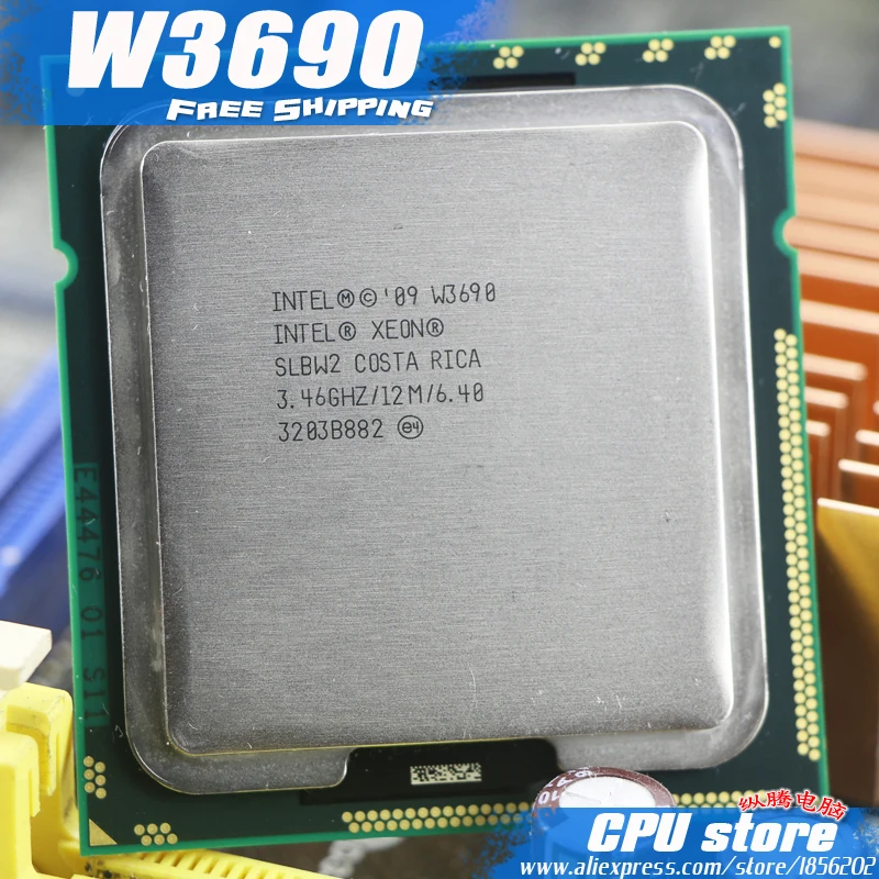 

Intel Xeon W3690 CPU processor /3.46GHz /LGA1366/12MB L3 Cache/Six-Core/ server CPU Free Shipping,there are, sell W3680 CPU